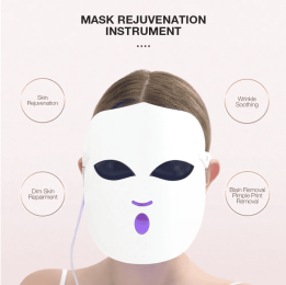 Beauty Photon LED Facial Mask Therapy Skin Rejuvenation Korean Skin Care Anti Acne Wrinkle Removal Massage 3 Colors