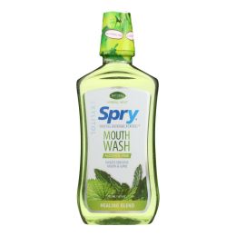 Spry Mouth Wash - Herbal Mint - Af - 16 fl oz