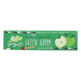 The Green Beaver Toothpaste - Green Apple Toothpaste - Case of 1 - 2.5 fl oz.