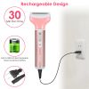 4 In 1 Women Electric Shaver Painless Rechargeable Hair Remover Eyebrow Nose Hair Cordless Trimmer Set