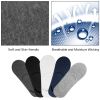 No Show Socks 5 Pairs Breathable Boat Socks Non-slip Low Cut Invisible Socks