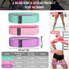 3pcs Resistance Bands For Legs And Butt; Home Yoga Exercise Workout Sports Fitness Accessories