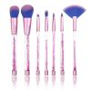 7pcs Makeup Brushes Set Mermaid Unicorn Crystal Quicksand Sequins + Pouch Case