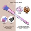 7pcs Makeup Brushes Set Mermaid Unicorn Crystal Quicksand Sequins + Pouch Case