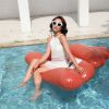 Cartoon poop floating row of environmentally friendly PVC water adults thickened water floating bed swimming ring