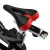 Belt Drive Indoor Cycling Bike with Magnetic Resistance Exercise Bikes Stationary - red black XH