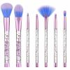 7pcs Makeup Brushes Set Mermaid Unicorn Crystal Quicksand Sequins + Pouch Case