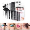 Makeup Brush Set; Complete 32pcs Black Makeup Brushes Synthetic Soft Bris