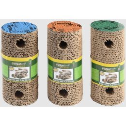 Cardboard Scratcher Roller (Assorted Colors) Size: 7.5"