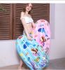 Children's water inflatable paddling floating row swimming circle thickened leisure can lie flat swimming circle