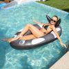 PVC inflatable with net floating row lounger whale ride strawberry modeling swimming ring