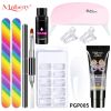 Manicure Set Poly Extension Nail KitGel Nails CompleteKit Gel For Extension Semi PermanentUV Varnish Kit Nail Tools Sets