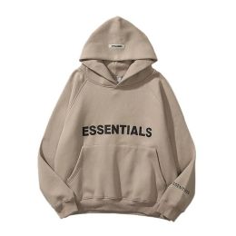 Essentials Hoodie men&#39;s and women&#39;s Sweatshirt reflective letter printed fleece super Dalian Hoodie fashion hip hop Street sweat (size: S)