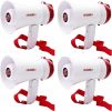 Megaphone Handheld Mini Bullhorn Cheer Loudspeaker Bull Horn Speaker Small Megaphono Siren Sling Strap Portable 5Core HW1