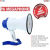 5 Core Megaphone Bullhorn Cheer Horn Mic Recording Siren Blow Horn Hand Held Mega Phone Loudhailer 8R